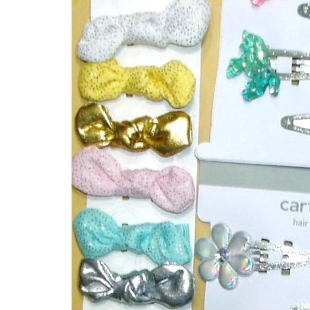 Girls Hair Clips Unicorns Butterfly Stars Clippies Hairclip Age 3 up 17 pc Lot 1